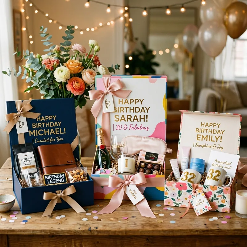 Custom printed gift boxes for birthdays and occasions