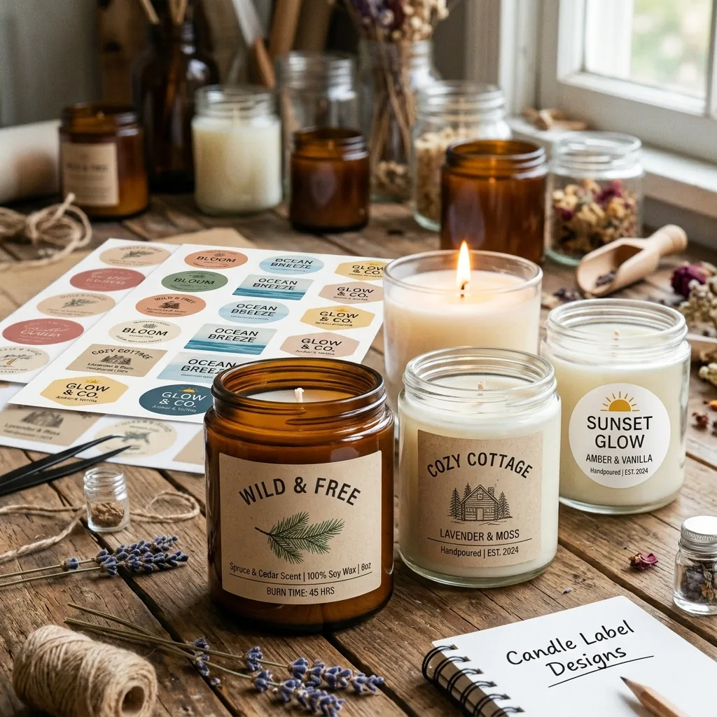 Custom Candle Stickers