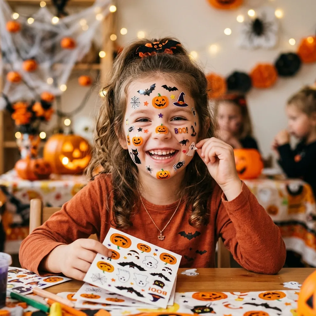 Custom Halloween Face Stickers thumbnail 3