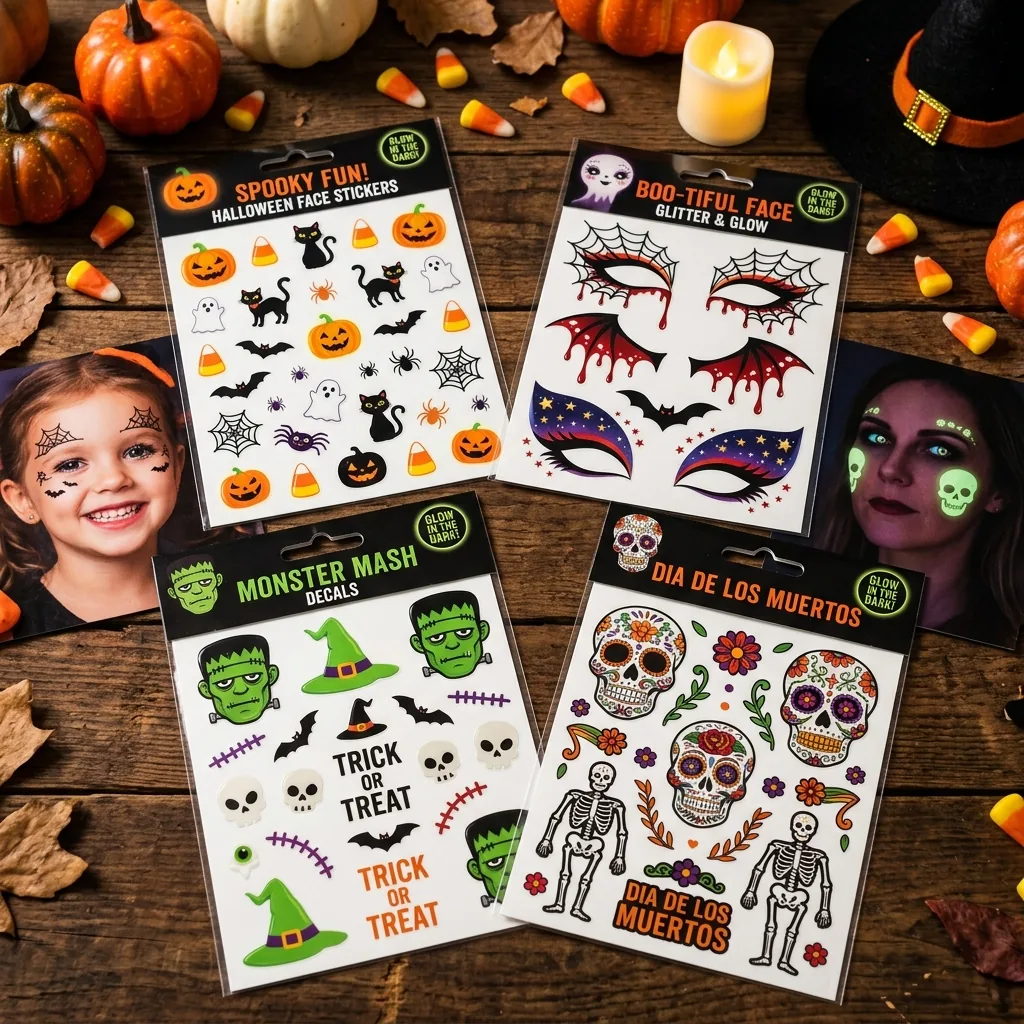Custom Halloween Face Stickers