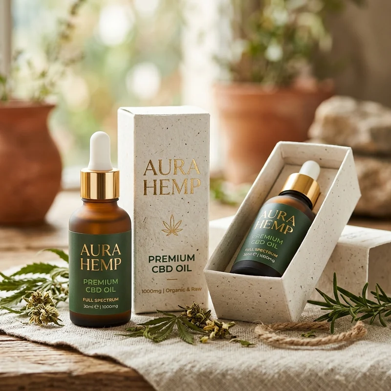 Custom Hemp Oil Boxes