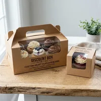 Custom Kraft Cupcake Boxes thumbnail 4