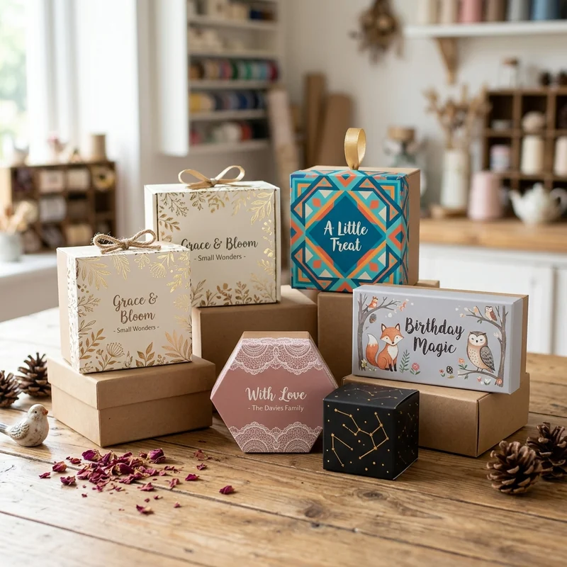 Custom Printed Gift Boxes Wholesale