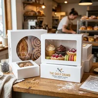Custom White Bakery Boxes with Window thumbnail 2
