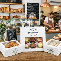 Custom White Bakery Boxes with Window thumbnail 3