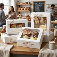 Custom White Bakery Boxes with Window thumbnail 4