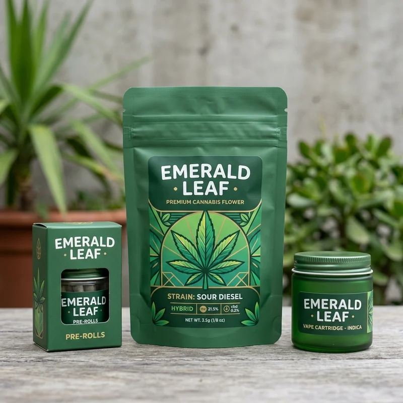 Green Cannabis Packaging