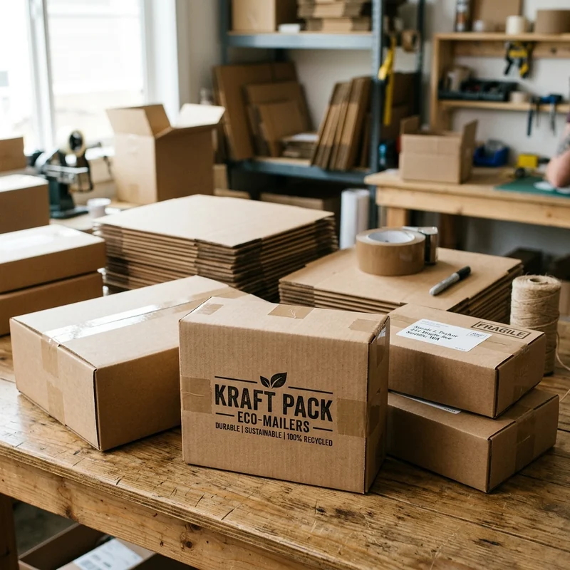 Kraft custom mailer boxes for an eco-forward brand