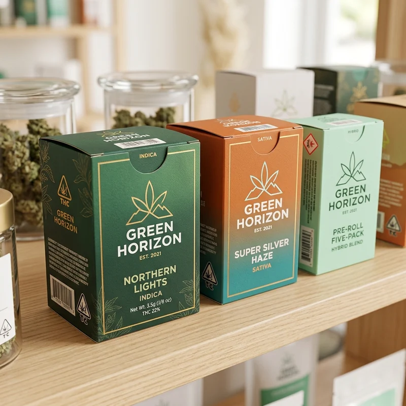 Marijuana Boxes with Logo