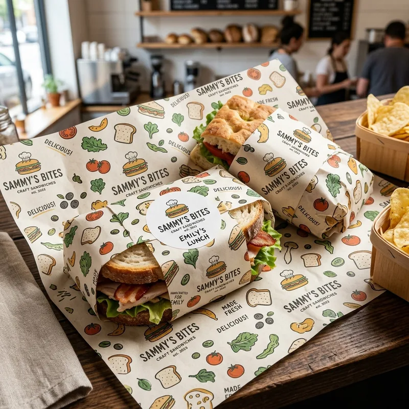 Personalized Sandwich Wrapping Paper