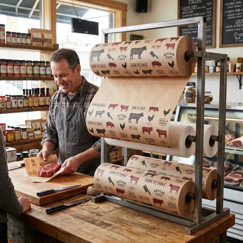 Printed Butcher Paper Rolls