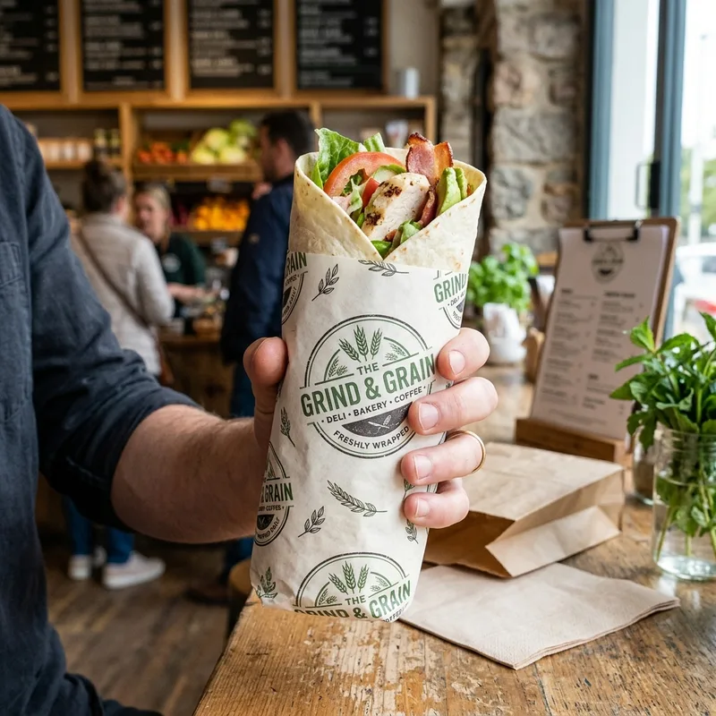 Sandwich Wrap Paper with Logo