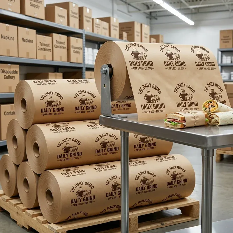 Wholesale Restaurant Food Wrap with Logo