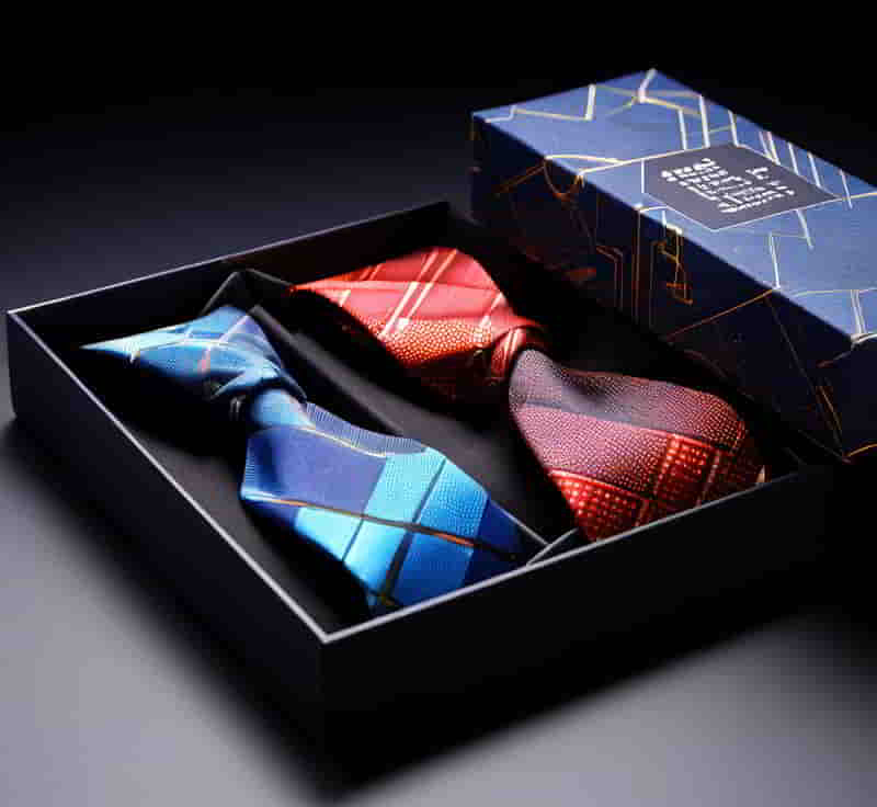 What materials are commonly used for custom tie boxes?